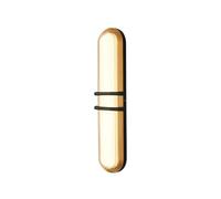 Aplique de Pared Exterior Moderno de Aluminio, Farol de Pared Exterior Negro Y Dorado con de Doble Capa, Luminaria Led Impermeable Ip65 de 40 W para Montaje en Pared, Lámpara de Pared Ovalada para Jar