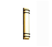 Aplique de Pared Exterior Moderno, Elegante Farol de Pared de Aluminio Dorado, Luminaria Led Impermeable de 40 W con de Doble Capa, Lámpara de Pared Rectangular para Porche, Patio, Jardín O Villa.