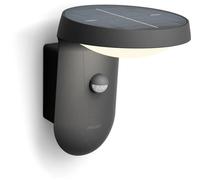 Aplique de pared exterior Philips Tyla, ultra eficiente, con energía solar, detector de movimiento, 1,2W, color antracita