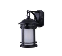 Aplique de Pared Exterior Vintage, Aplique de Pared Led Retro para Exteriores, Luminaria de Pared Impermeable, Lámpara de Porche de Hierro Negro con Vidrio Esmerilado, Iluminación Clásica para Patio,