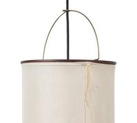 Aplique de pared Gubi Silk Lantern, blanco/negro, con enchufe, E27