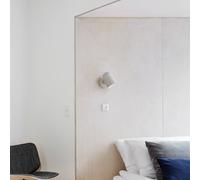 Aplique de pared HAY Noc Button, blanco, metal, E14
