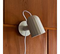 Aplique de pared HAY Noc Wall, blanca, metal, enchufe, E14