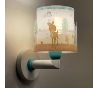Aplique de pared infantil Dalber Loving Deer, motivo ciervo, enchufe