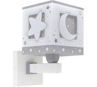 Aplique de pared infantil Moonlight Luna y Estrellas gris Gray