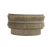 Aplique de pared, kala, 1xe27 con pantalla saco y flecos, 17x30x15 cm,