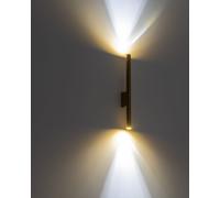 Aplique de pared LASER, latón dorado, 2xG9x10W, metal, dimensiones: 40x2,5x6,5 cm, IP20, Nowodvorski Lighting