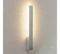 Aplique de pared LED Arcchio Ivano, altura 43 cm, aluminio cepillado