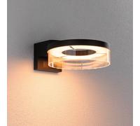 Aplique de pared LED Capera de Paulmann, antracita, CCT, IP44