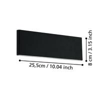 Aplique de pared LED EGLO Stars of Light Climene, negro, aluminio