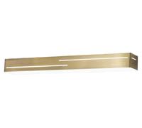 Aplique de pared LED Fabas Luce LB25, 24W, 2260 lúmenes, 3000K, metal con acabado en latón satinado