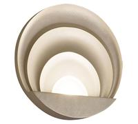 Aplique de pared LED Fabas Luce LB25, 29W, 3000K, 2900 lúmenes, acabado dorado mate