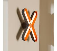 Aplique de pared LED «Fuzz» de LOOM DESIGN, naranja/negro, 50 cm