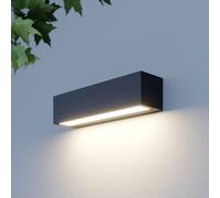 Lucande LED Lámpara de pared Led exterior Lengo (Moderno) en Negro hecho Aluminio (1 llama, lámparas para aplique, lámpara