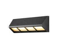 Aplique de Pared Led Lineal con Cableado Fijo, Lámpara de Pared Exterior de Aluminio, Lámpara de Porche Cálida de 3000K con Paneles de Vidrio Esmerilado, Luminaria Exterior Impermeable para Patio, Jar
