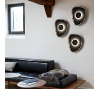 Aplique de pared LED LOOM DESIGN Cozy, negro, fieltro, 40 x 31 cm EC:EPREL:2024761