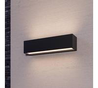 Aplique de pared LED Lucande Lengo, 25 cm, antracita, arriba/abajo, 3000 K