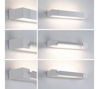 Aplique de pared LED Lucille de Paulmann, blanco, 40 cm, atenuable, IP44