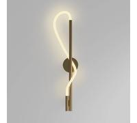 Aplique de pared LED Maytoni «Tau», color dorado, metal, altura 84 cm EC:EPREL:1370274