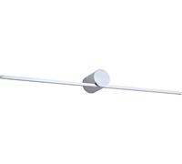 Aplique de pared LED moderno, diseño delgado, grado de protección IP44, color cromado