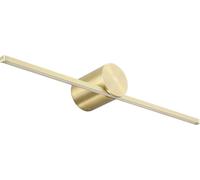 Aplique de pared LED moderno, diseño delgado, modelo M, grado de protección IP44, color dorado