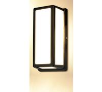 Aplique de pared LED negro, apto para interior y exterior, moderna lámpara de pared de aluminio, IP65, resistente al agua, iluminación de pared para exteriores, ideal para salones, dormitorios y pasil