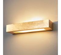 Aplique de pared Lindby Emina, dorado, escayola, 36cm, E14