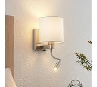 Aplique de pared Lucande Brinja, 45 cm, orientable, brazo de lectura, E27