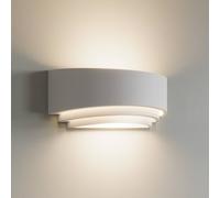 Aplique de pared Lucien de Lindby, blanco, yeso, se puede pintar, arriba/abajo,