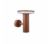 Aplique de pared Mac Corten - Aplique LED de pared de 12 W con interruptor CCT 2700K/3200K/4000K, de aluminio - Beneito & Faure