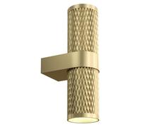 Aplique de pared Maytoni Focus, diseño moderno, con dos bombillas GU10, acabado en dorado mate