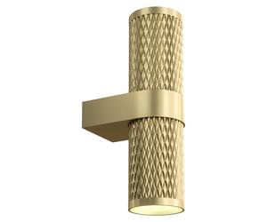 Aplique de pared Maytoni Focus, diseño moderno, con dos bombillas GU10, acabado en dorado mate