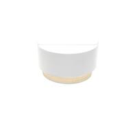 Aplique modelo kandy pantalla de tela blanca fabrilamp