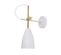Aplique de pared metal color blanco serie manus 10cm