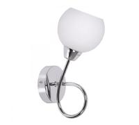 Aplique de pared metal color cromo serie umbria 16.2cm
