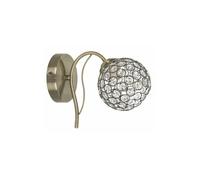Aplique de pared metal color dorado serie balbina 13cm