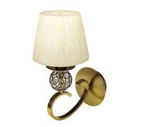 Aplique de pared metal color dorado serie honduras 15cm