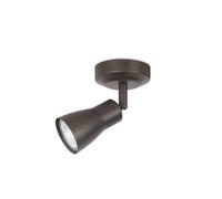 Aplique de pared metal color marron serie safran 8.6cm