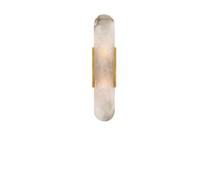Aplique de pared moderno de mármol para dormitorio, tocador, LED, decoración de apartamentos, mesitas de noche, aplique de pared sobre espejo, luces G4 con cableado, detalles dorados, lámpara de pared