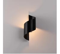 Aplique de pared moderno Talassa Negro