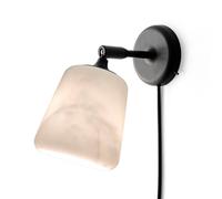 Aplique de pared «New Works», material: color crema, mármol, enchufe
