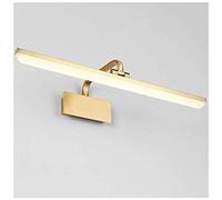 Aplique de Pared para baño Luz LED Vintage para Espejo de baño con Cabezales de lámpara Ajustables, Blanco frío/Blanco cálido 3000-6000 K, iluminación Frontal de Espejo de Maquillaje Retro,