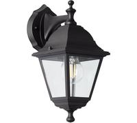 Aplique de pared para exteriores, BRILLIANT NISSIE, color , metal y vidrio, casquillo E27, 60W máximo, dimensiones 31 cm de alto x 19 cm de profundidad x 14 cm de largo, para uso en exteriores