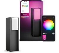 Aplique de pared PHILIPS HUE Turaco, color gris antracita, IP44, luz blanca y de colores, 1100 lúmenes, bombilla LED incluida