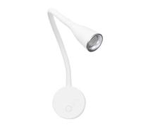 Aplique de pared policarbonato color blanco serie crobat 8.6cm