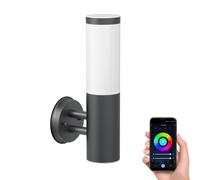 Aplique de pared PORU para exterior acero inoxidable antracita in 27 LED