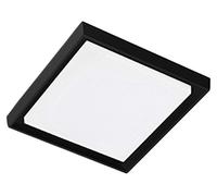 Aplique de pared y techo LED, cuadrado, de aluminio en color gris oscuro, 25W, 3000K, apto para exteriores (IP54), 27x27 cm, diseño moderno para casa y jardín