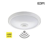 Aplique de superficie led con sensor de movimiento 16w edm