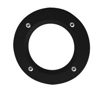 Aplique empotrable leti 1xgx53 ip66 an.8xd.13,4cmresina negra