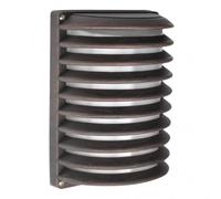 Aplique ext. aluminio achernar 1xe27 marron ip44 25,5x18x13 cm